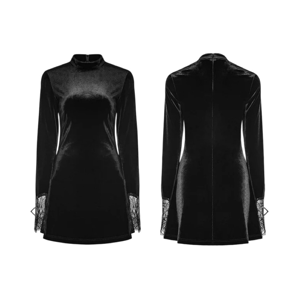 Elegant Black Long Sleeve Dress Size: Medium/Large